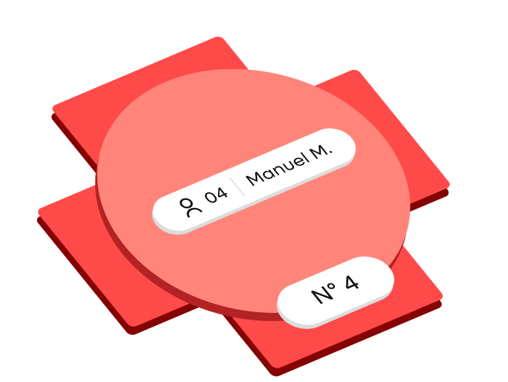 Mesa N° 4 ocupada por Manuel M.